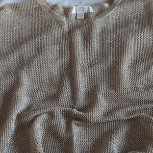 Michael Kors Metallic Tan Women's Sweater